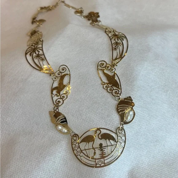 Rare vintage Wild Bryde Luna statement necklace - Picture 3 of 4